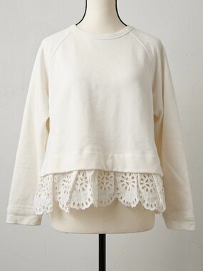Sea Eyelet Sweatshirt